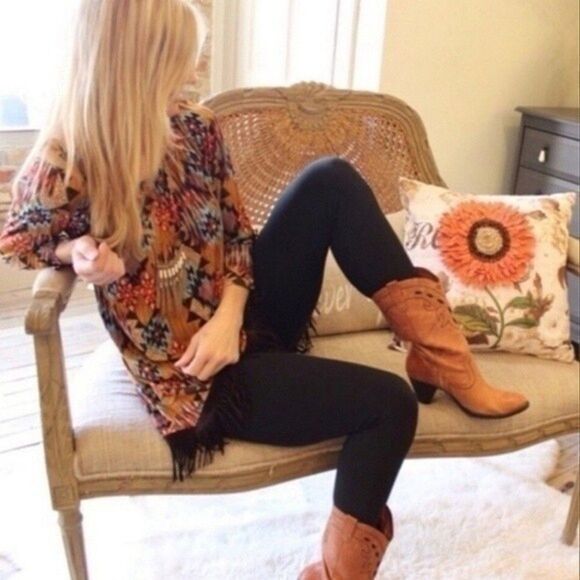 Infinity Raine Black Brushed Knit Leggings   3 0001 - Picture 3 of 5